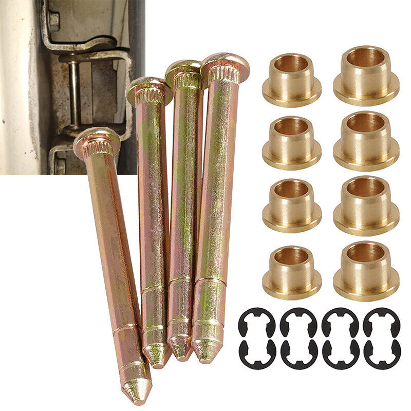 Door Hinge Pins Pin Bushing Kit For Ford Bronco F150 F250 F350 2-Door F Series