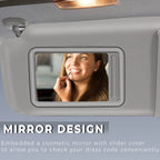 Light Gray Sun Visor for 2007-2011 Toyota Camry Driver Passenger Side Pair