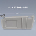 Light Gray Sun Visor for 2007-2011 Toyota Camry Driver Passenger Side Pair