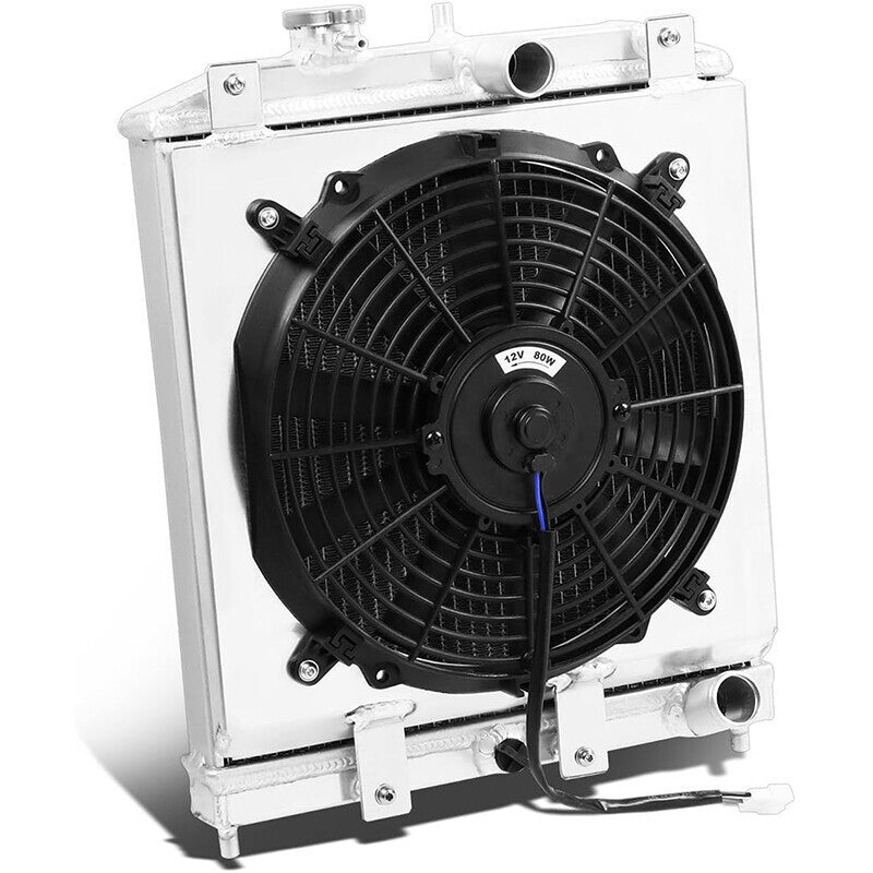 ALUMINUM CORE RADIATOR+SHROUD FAN For 1992-2000 HONDA CIVIC EK EG INTEGRA