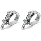 2PCS Stainless Steel 2" T-Bolt Clamp Intercooler Silicone Hose Coupler Turbo