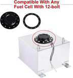 Billet Aluminum Easy Fill Fuel Cell Cap with 12 Bolting Holes Cell Bung
