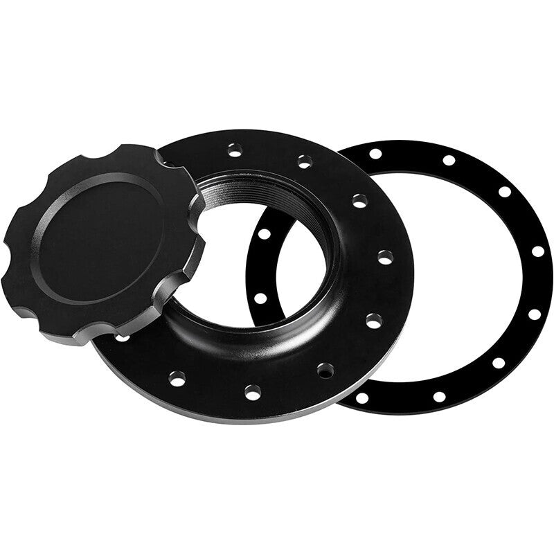 Billet Aluminum Easy Fill Fuel Cell Cap with 12 Bolting Holes Cell Bung