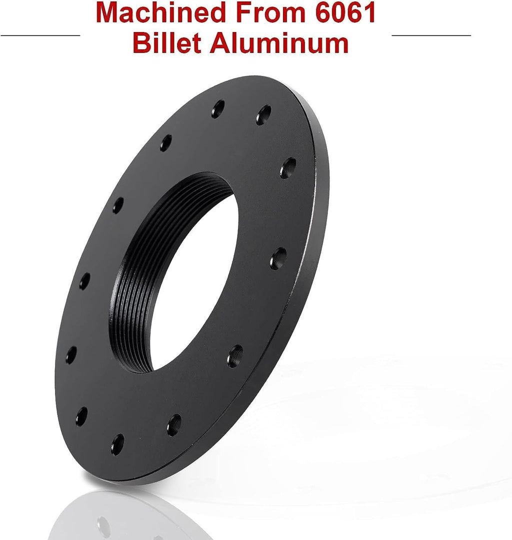 Billet Aluminum Easy Fill Fuel Cell Cap with 12 Bolting Holes Cell Bung