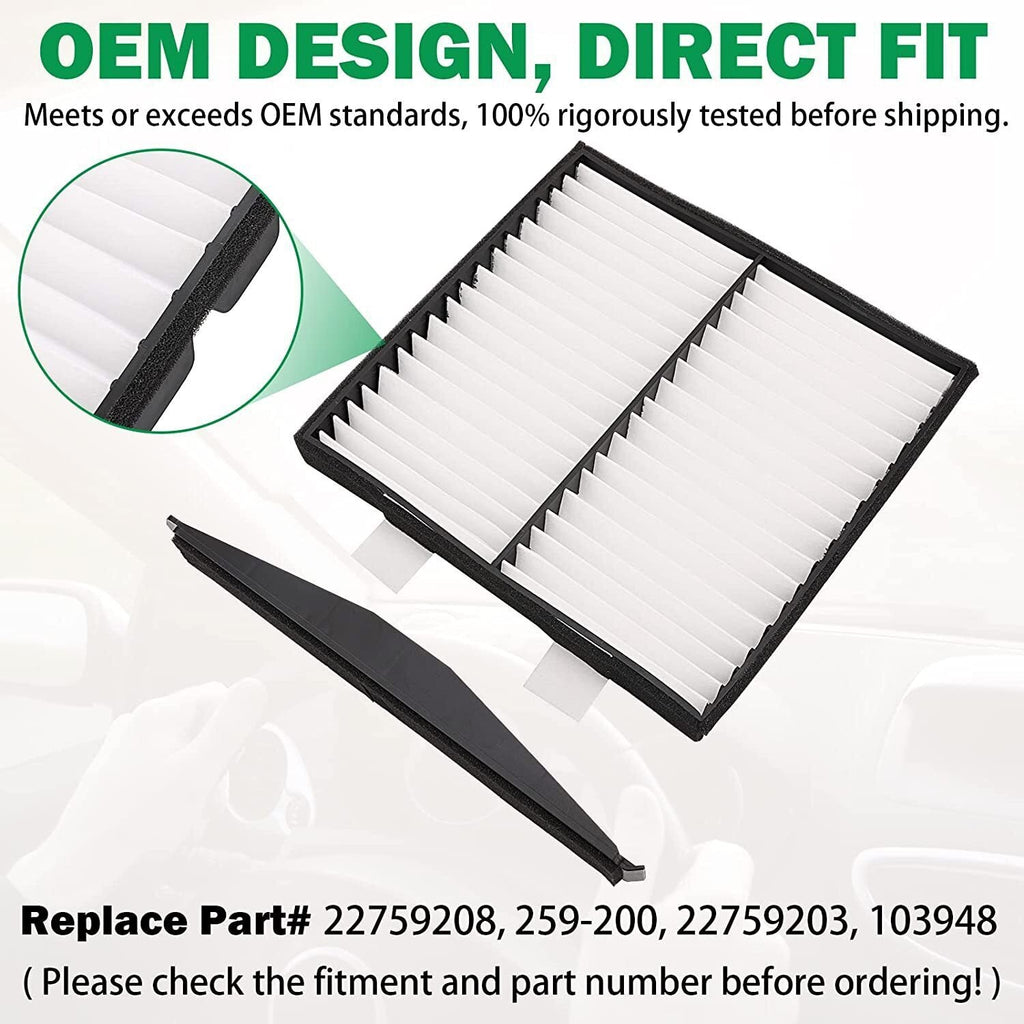 Cabin Air Filter Retrofit Kit 22759208 for 2007-2014 GM Trucks SUVs