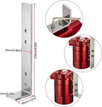 Oil Catch Can Kit Reservoir Red Tank with Breather Filter Universal Aluminum