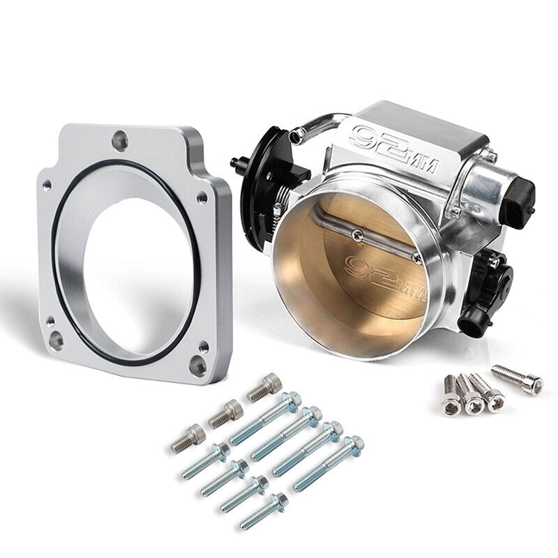 92mm Throttle Body With Spacer TPS IAC Sensors for Chevrolet LSX LS1 LS2 LS3 LS7