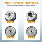 FOR HYUNDAI KIA SONATA OPTIMA 2.4L TIMING CHAIN KIT EXHAUST INTAKE CAMSHAFT GEAR