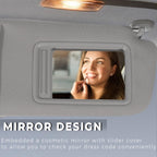 Passenger Side Sun Visor for 2007-2011 Toyota Camry With Sunroof Light Gray