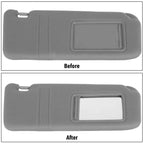 Passenger Side Sun Visor for 2007-2011 Toyota Camry With Sunroof Light Gray