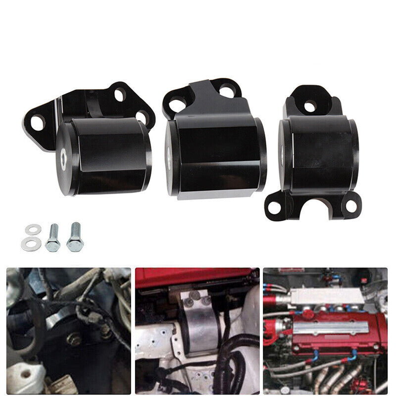 3pcs 2-Bolt Engine Mount Kit For Honda Civic/Acura Integra B & D Series MT