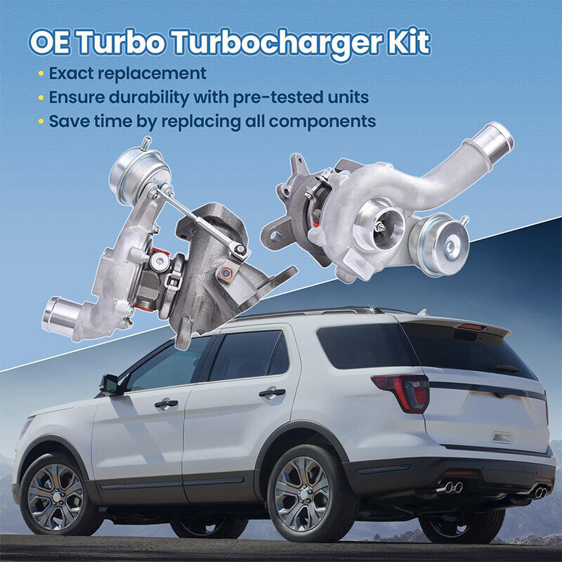 RH&LH Turbo Turbocharger Set For Ford Taurus SHO Sedan 4-Door 3.5L 2010-2019