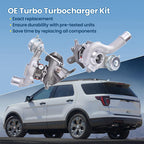 RH&LH Turbo Turbocharger Set For Ford Taurus SHO Sedan 4-Door 3.5L 2010-2019