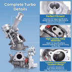 RH&LH Turbo Turbocharger Set For Ford Taurus SHO Sedan 4-Door 3.5L 2010-2019