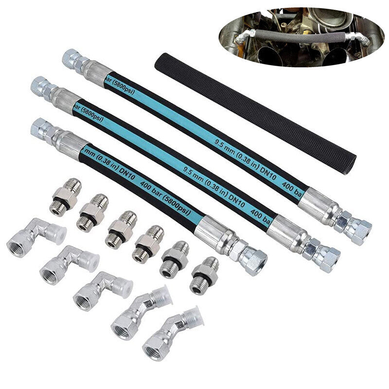 7.3L High Pressure Engine Oil Pump HPOP Hoses Lines Kit For Ford Powerstroke US