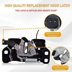 Hood Latch with Remote Start Switch 68261142AA for Dodge Charger Chrysler 300