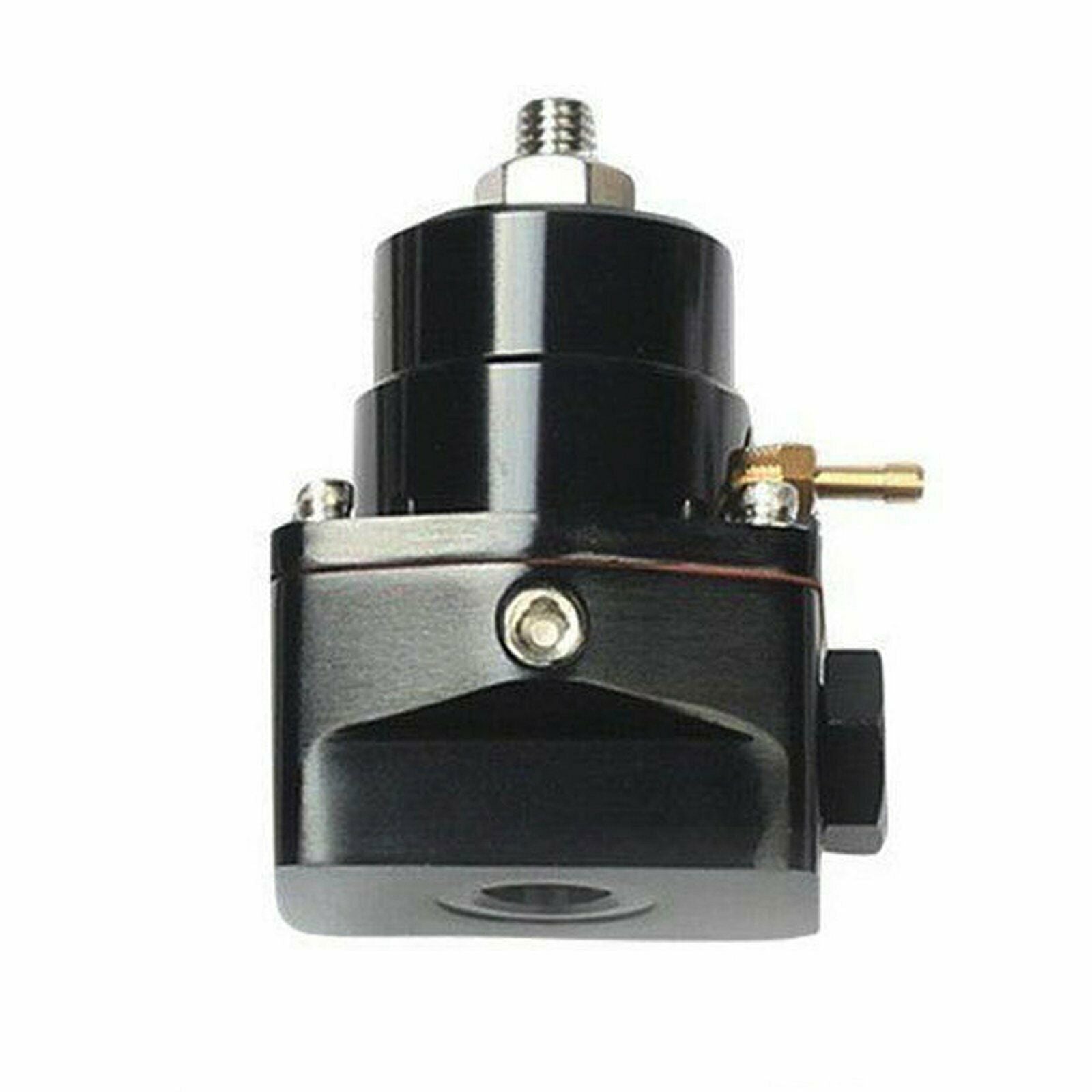 Universal Adjustable Fuel Pressure Regulator Kit 100psi Guage AN6 Fitting Black