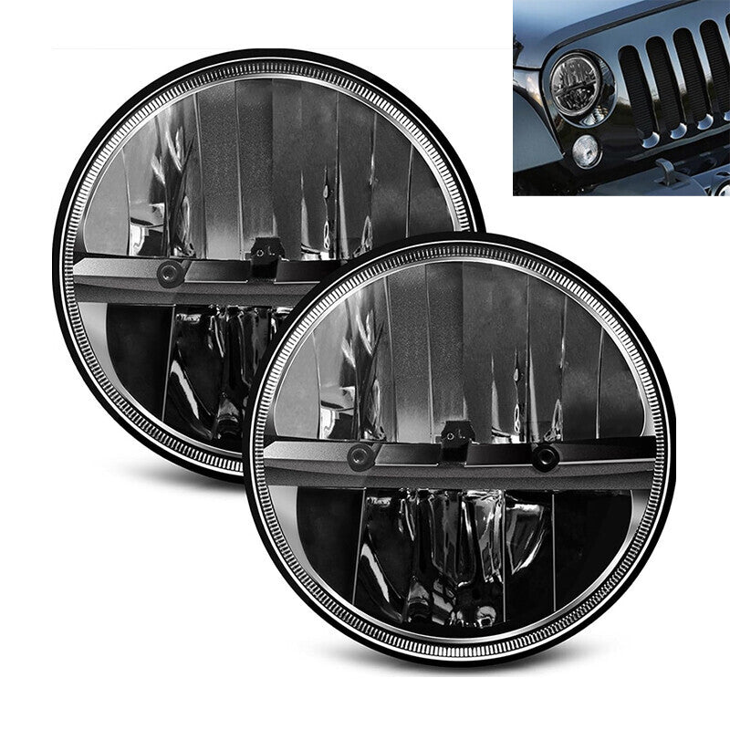 2PCS 7"inch Round LED Headlights Turn Signal Fit For Chevy Truck 1947-1957 New
