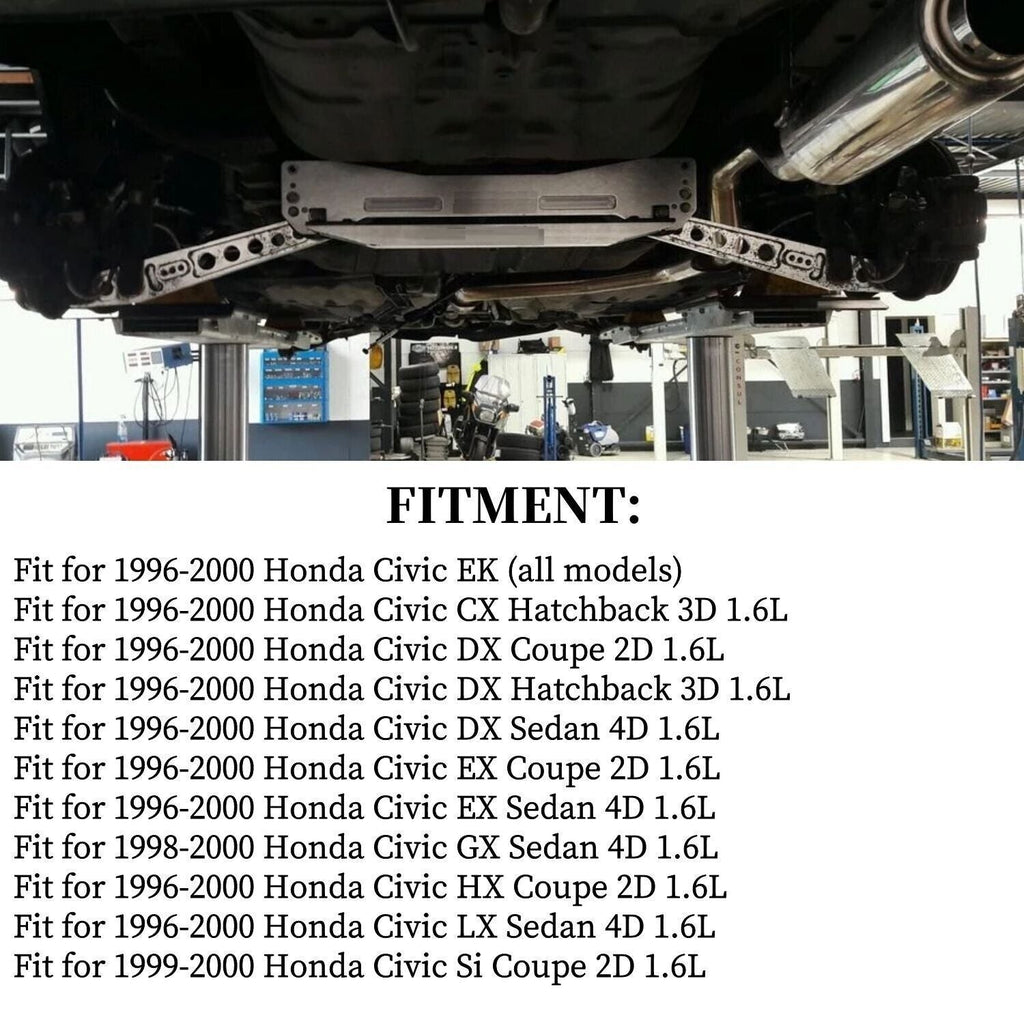 Rear Lower Control Arm with Tie Bar Subframe Brace for Honda Civic EK 1996-2000