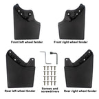 4Pcs Front Rear Splash Guards Mud Flaps Mudguard For Toyota Tacoma 2024-2025