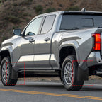 4Pcs Front Rear Splash Guards Mud Flaps Mudguard For Toyota Tacoma 2024-2025
