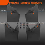 4Pcs Front Rear Splash Guards Mud Flaps Mudguard For Toyota Tacoma 2024-2025
