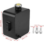 Portable Aluminum Fuel Tank Racing Drift Fuel Cell Storage Tank with Cap 2.5 L
