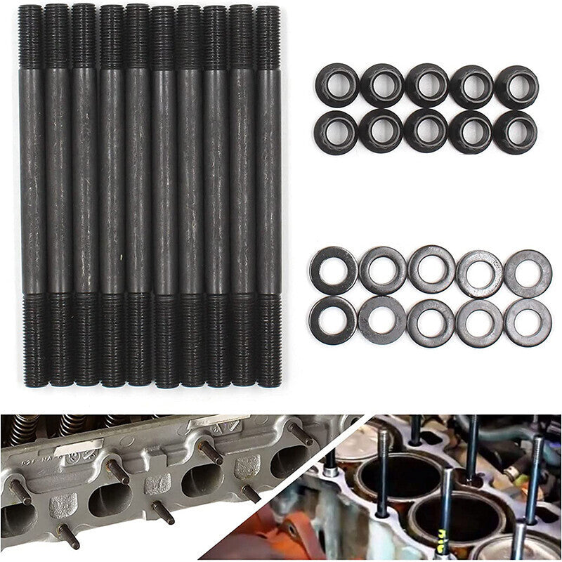 12-Point Cylinder Gasket Head Stud Bolt Kit For 1996-2000 Honda Civic 1.6L 208-4