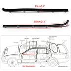 FOR 1987-1997 FORD F150 F250 F350 DOOR WINDOW BELT SEAL WEATHERSTRIP 4 PIECE SET
