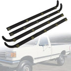 FOR 1987-1997 FORD F150 F250 F350 DOOR WINDOW BELT SEAL WEATHERSTRIP 4 PIECE SET