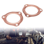 For 2-1/2" Reusable Aluminum 3-Hole Exhaust Header Collector Flange Gaskets 2.5"