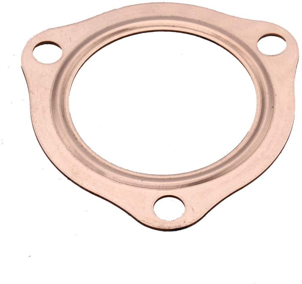 For 2-1/2" Reusable Aluminum 3-Hole Exhaust Header Collector Flange Gaskets 2.5"