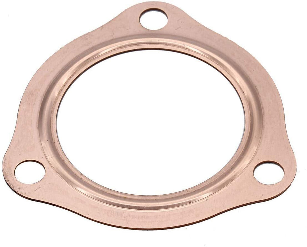 For 2-1/2" Reusable Aluminum 3-Hole Exhaust Header Collector Flange Gaskets 2.5"