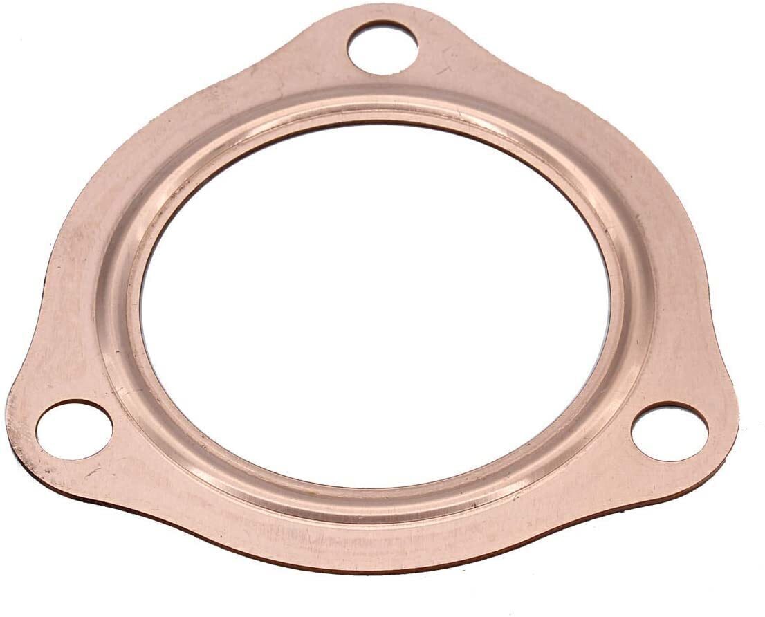 For 2-1/2" Reusable Aluminum 3-Hole Exhaust Header Collector Flange Gaskets 2.5"