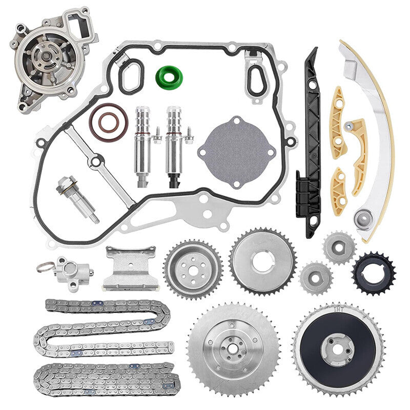 Timing Chain Kit with Water Pump VVT Gears for GMC Chevy Buick Equinox 2.0L 2.4L