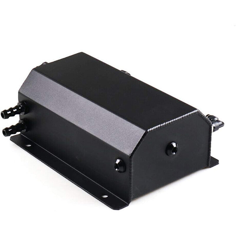 2L Black Universal Coolant Radiator Overflow Tank Expansion Reservoir Aluminum C