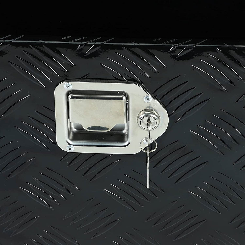 39"x13"x10" Aluminum For Pickup Truck Trunk Bed Tool Box Trailer Storage W/ Lock