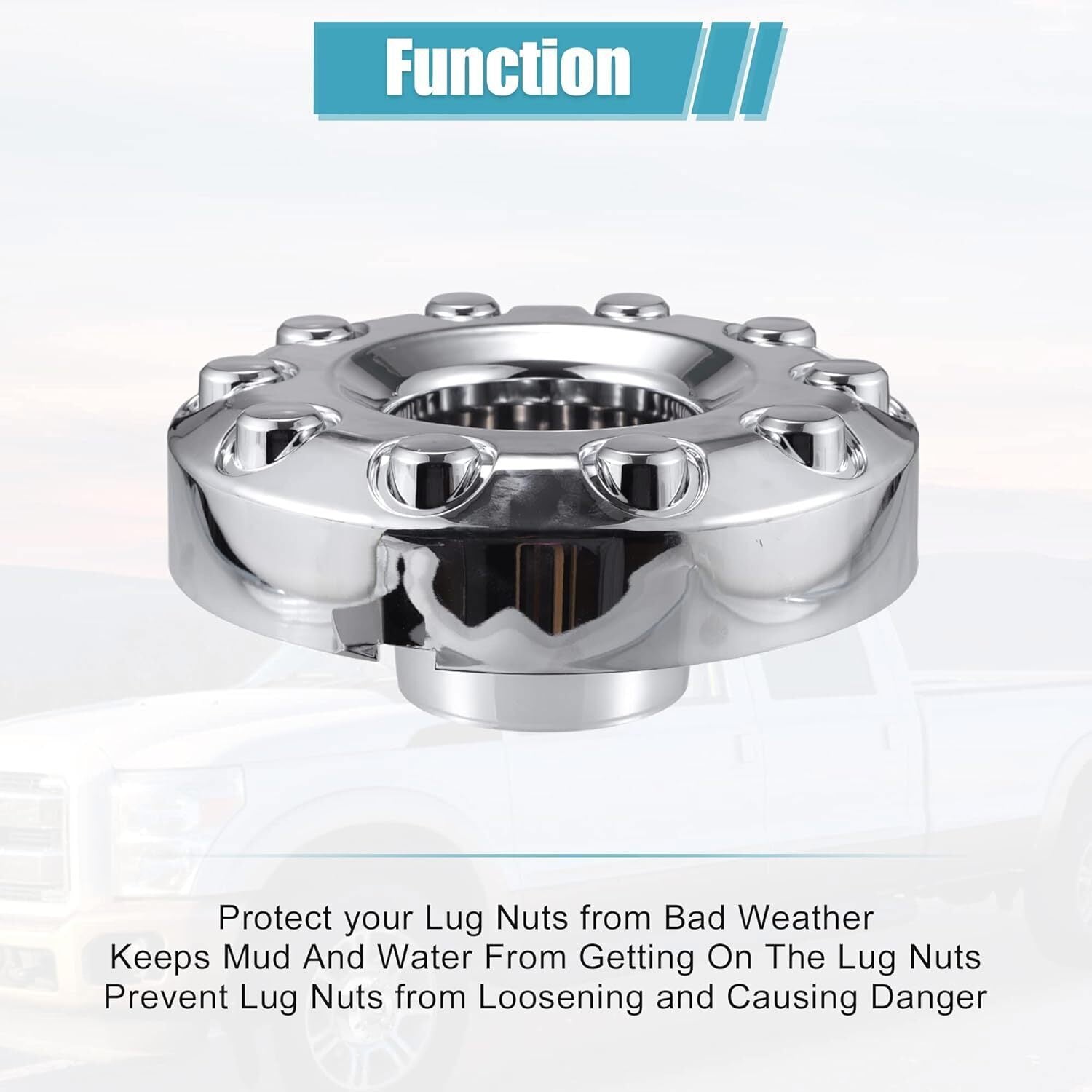 4Pcs 19.5 Inch 10 Lug Wheel Hub Center Caps For Ford F450 F550 2005-2016 5C3Z113