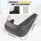 4X Wearing Mud Flaps Mudguards Fender Splash Guards For Dodge Challenger R/T SRT
