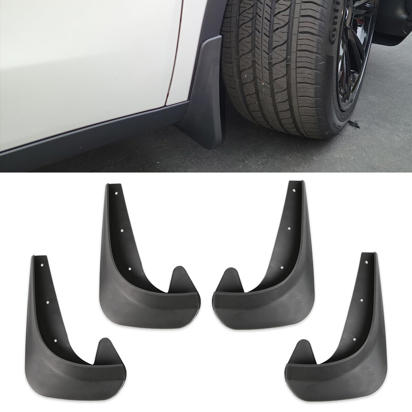 4X Wearing Mud Flaps Mudguards Fender Splash Guards For Dodge Challenger R/T SRT