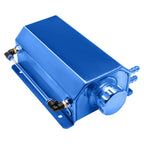 2L Blue Aluminum Coolant Radiator Overflow Reservoir Expansion Water Tank