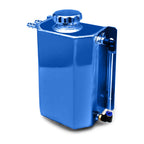 2L Blue Aluminum Coolant Radiator Overflow Reservoir Expansion Water Tank