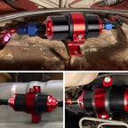 High Flow 100 Micron Inline Fuel Filter Cleanable AN6 AN8 AN10 Adapter Fitting