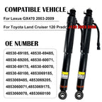 4X Front Rear Shock Absorber Strut Assys For Lexus GX470 Toyota Land Cruiser 120