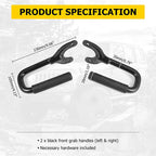 Aluminum Grab Bar Front Grab Handle Fit For Jeep Wrangler TJ 1997-2006 2PCS