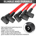 7mm Cable Spark Plug Ignition Wires For Honda Accord Civic Del Sol 92-00 2.3L