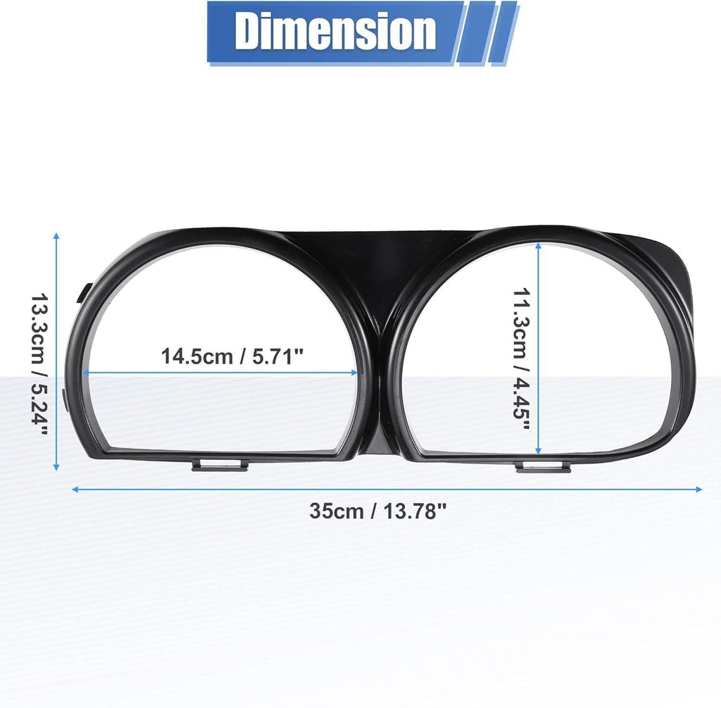 Front Headlight Bezel Trim Pair for 2015-2021 Dodge Challenger