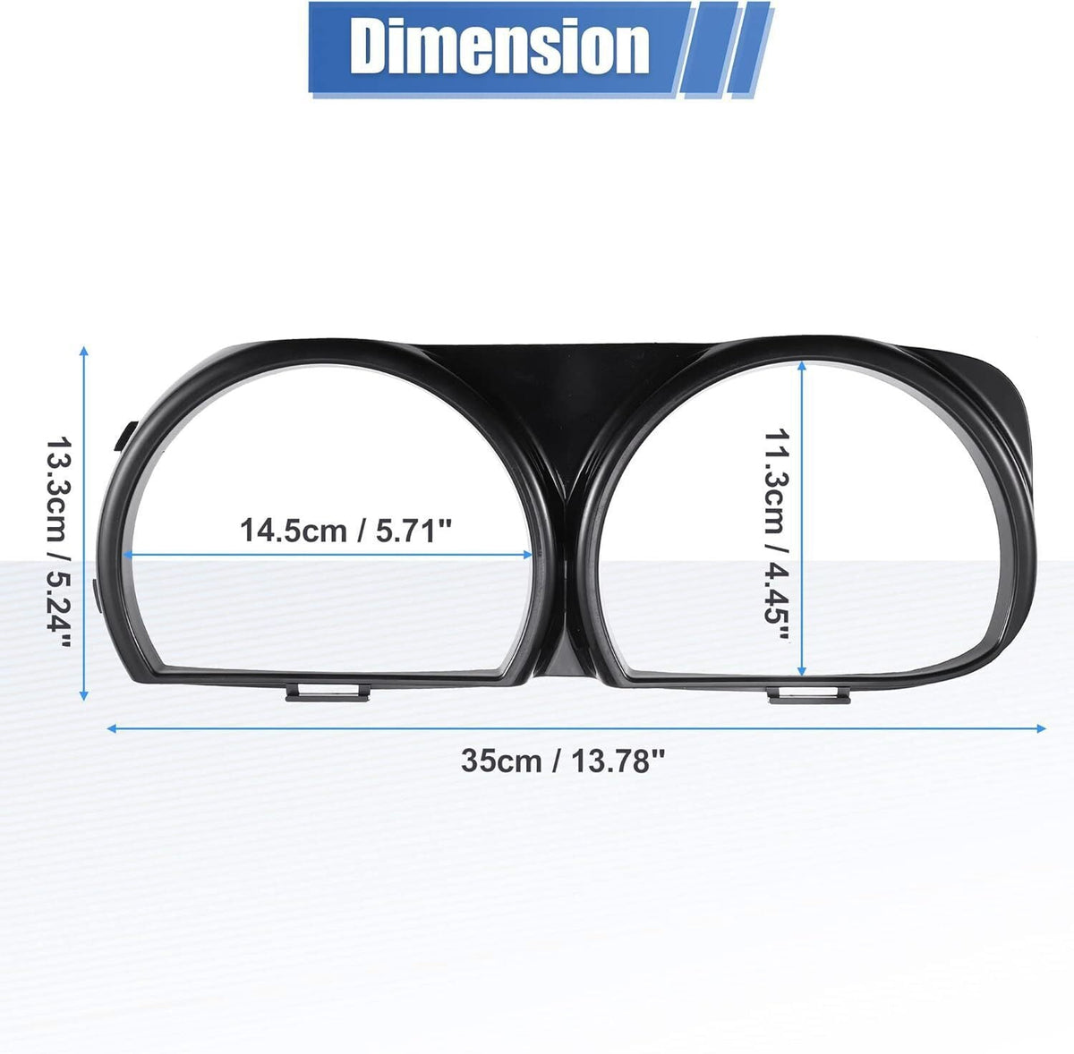 Front Headlight Bezel Trim Pair for 2015-2021 Dodge Challenger