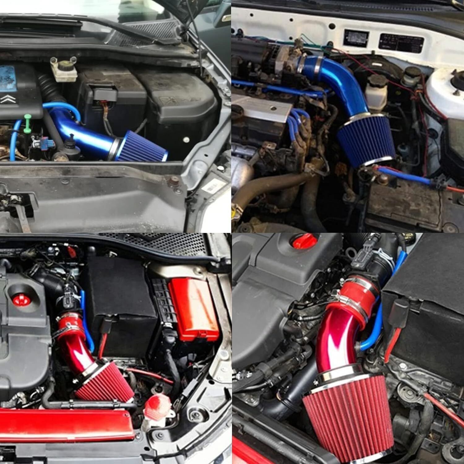 3" Cold Air Intake Filter Induction Kit Pipe Power Flow Hose System US New
