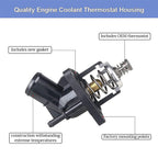 Water Outlet+Thermostat For 14-20 Cadillac Chevrolet Silverado 1500 GMC 12666569